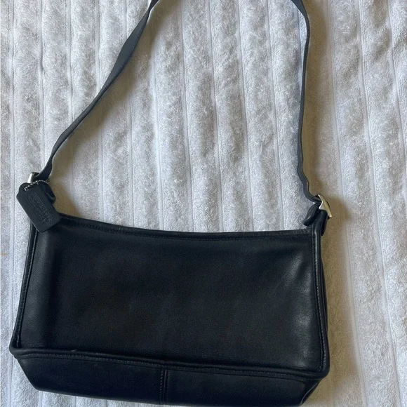 Coach | Bags | Vintage Black Coach Leather Shoulder Bag